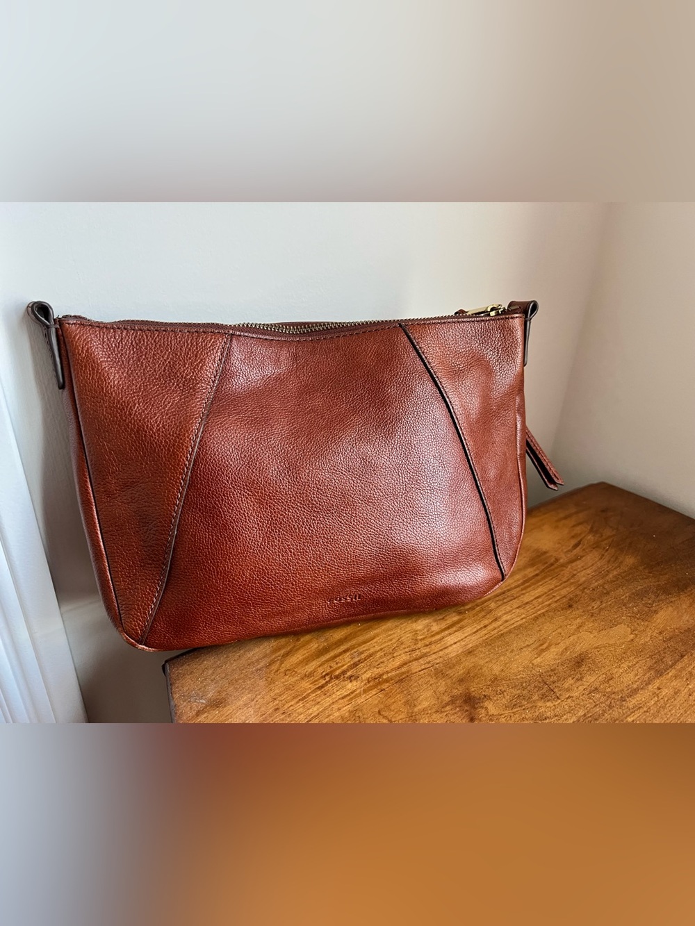 Fossil Chestnut Brown Leather
